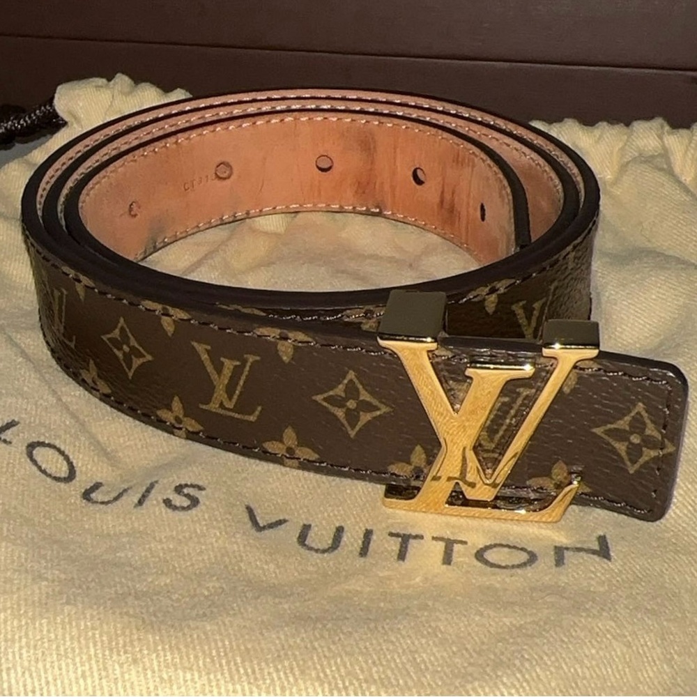 Authentic 25MM Louis Vuitton Monogram Belt